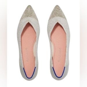 Rothy's Diamond Metallic Flats